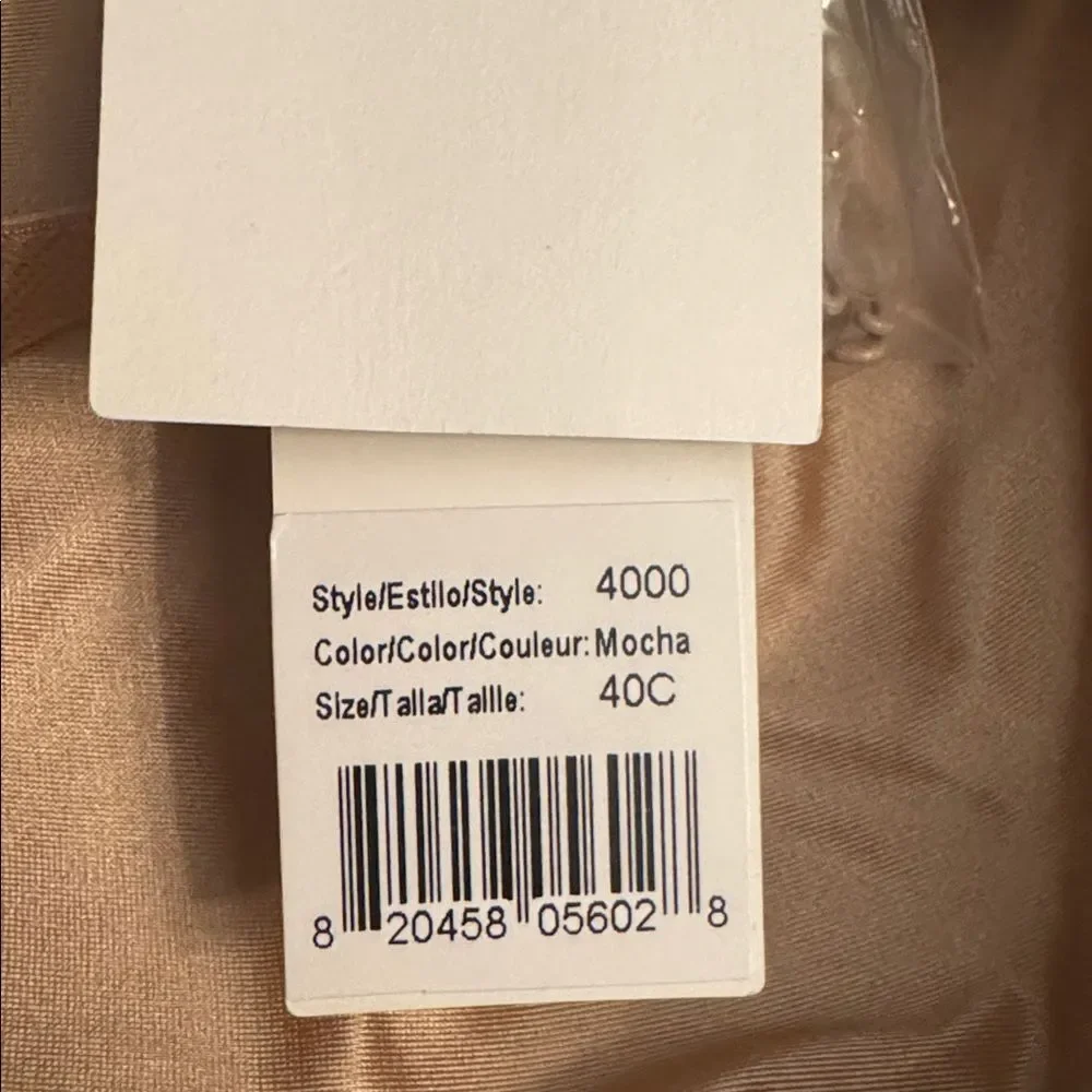 Dominique Women's Uma U-Plunge Convertible Strapless Mocha Bra 40C NWT